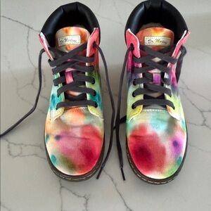 Dr. Martens Multicolor Tie-Dye canvas high tops